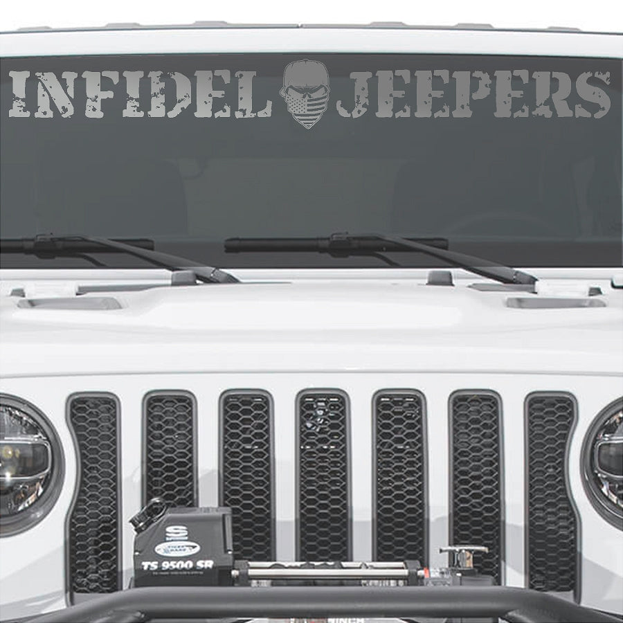 IJ Windshield Banners 3"x 36" (with Logo) Option A