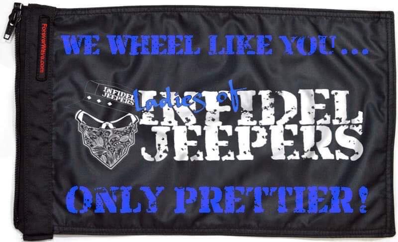 Ladies of IJ Flags Forever Wave 12”x18”