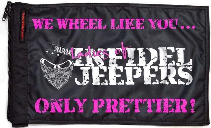 Ladies of IJ Flags Forever Wave 12”x18”