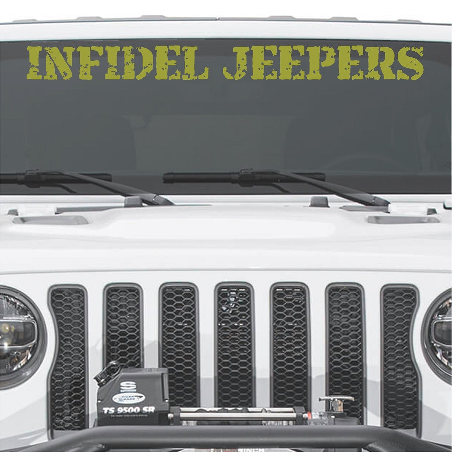 IJ Windshield Banners 3"x 36" Option B