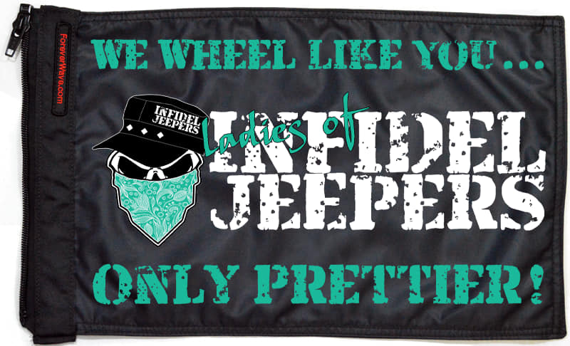 Ladies of IJ Flags Forever Wave 12”x18”