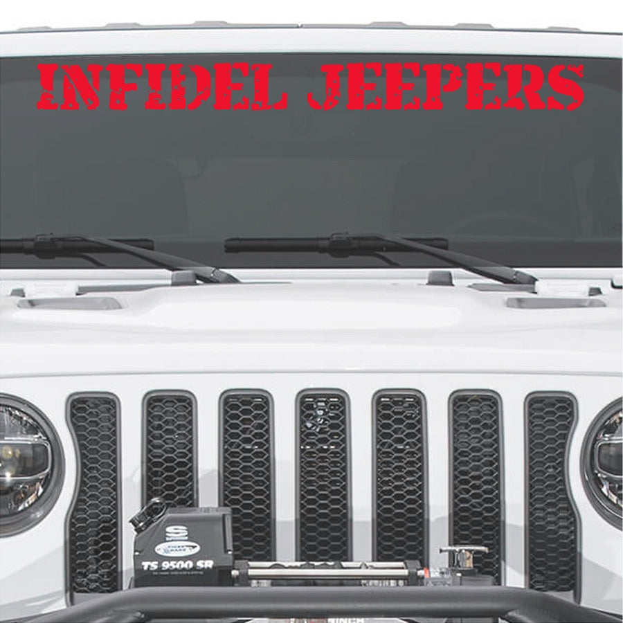 IJ Windshield Banners 3"x 36" Option B