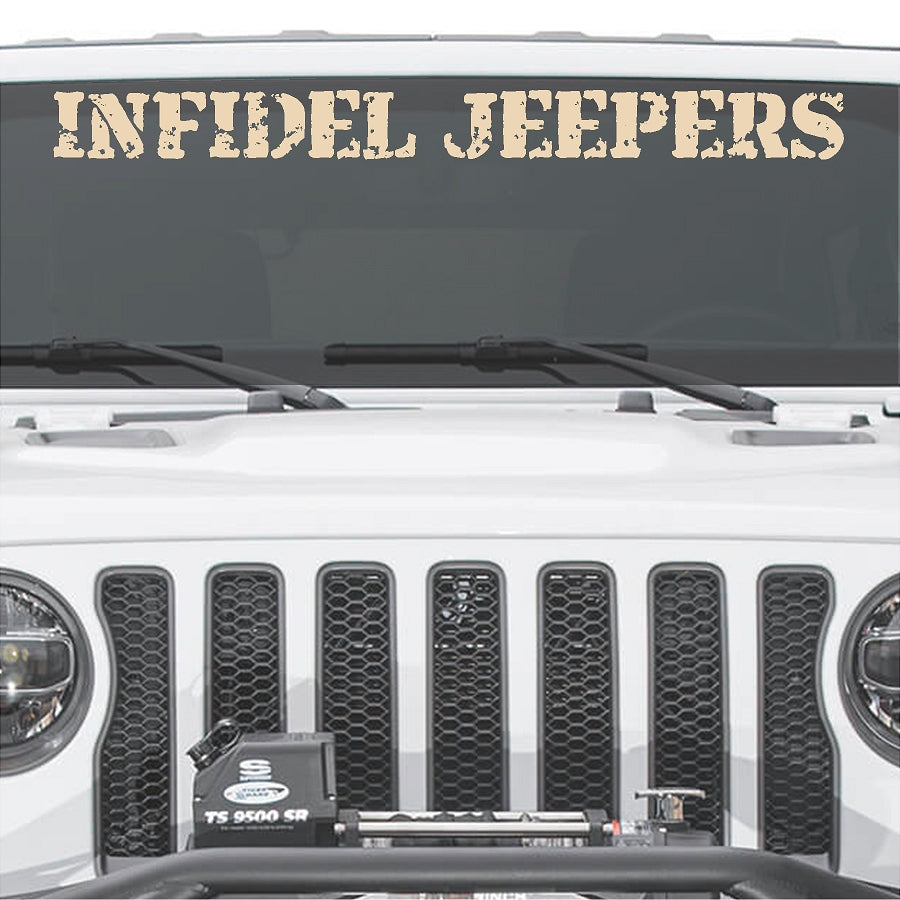 IJ Windshield Banners 3"x 36" Option B