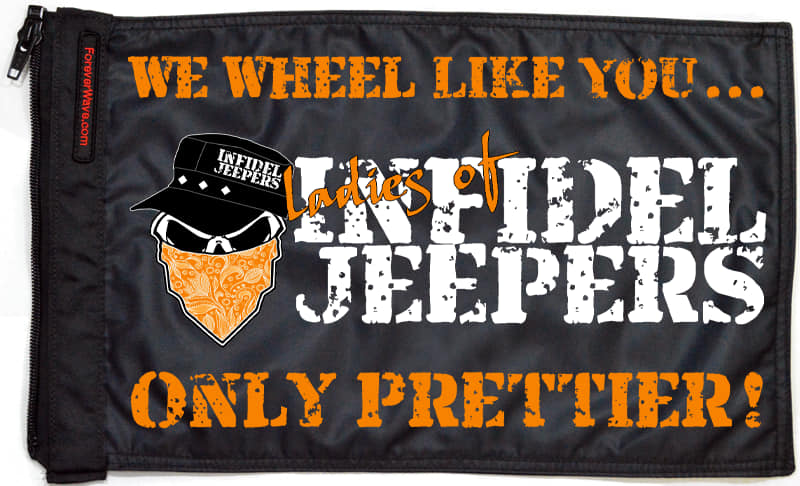 Ladies of IJ Flags Forever Wave 12”x18”