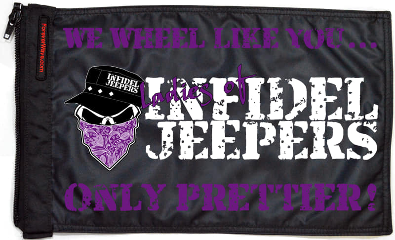 Ladies of IJ Flags Forever Wave 12”x18”