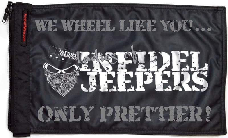 Ladies of IJ Flags Forever Wave 12”x18”