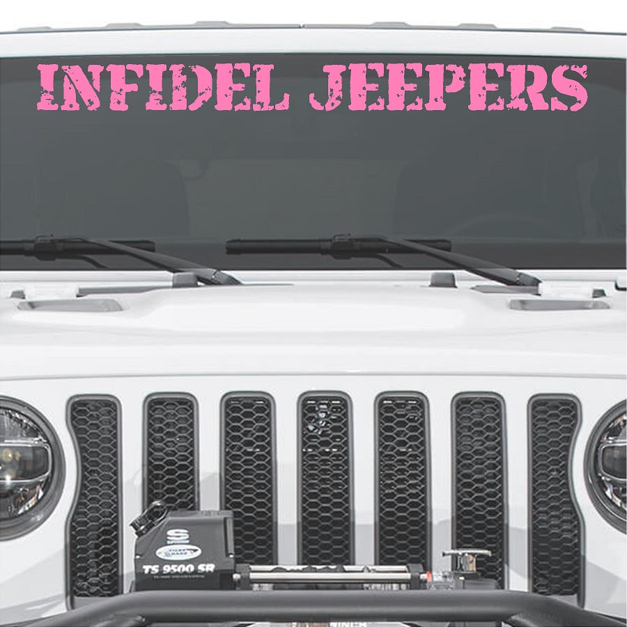 IJ Windshield Banners 3"x 36" Option B