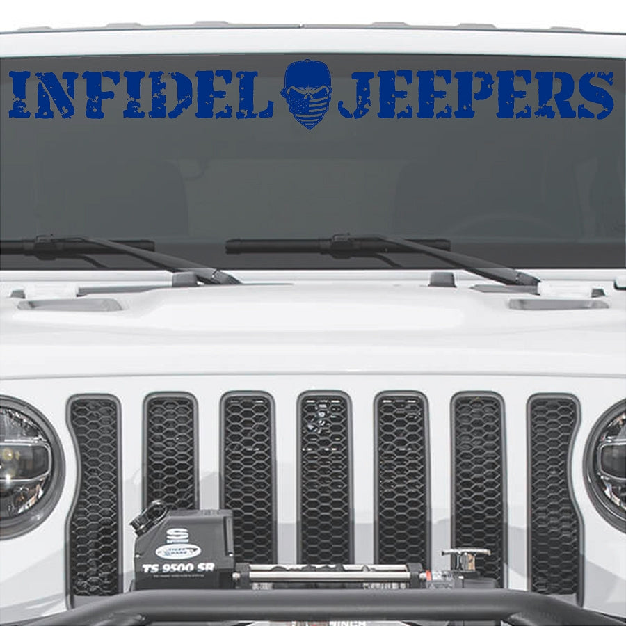 IJ Windshield Banners 3"x 36" (with Logo) Option A