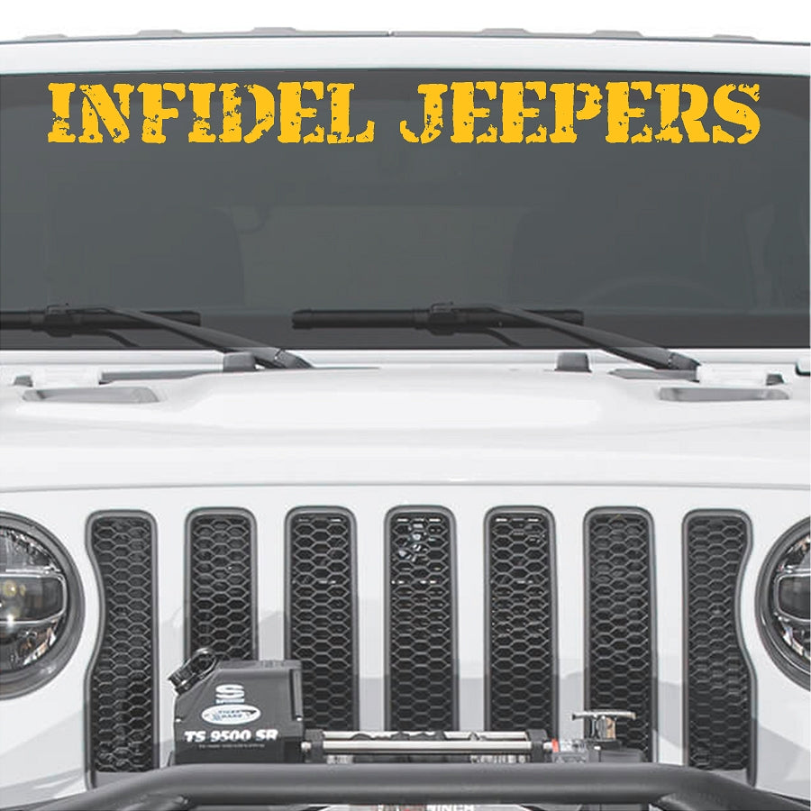 IJ Windshield Banners 3"x 36" Option B