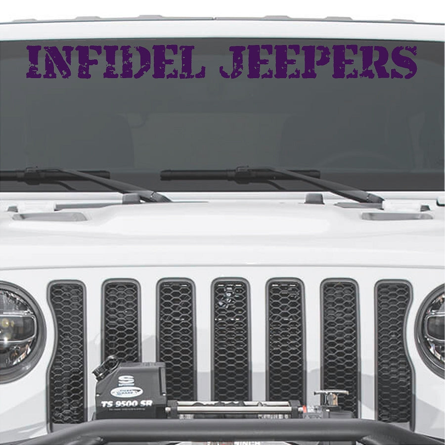IJ Windshield Banners 3"x 36" Option B