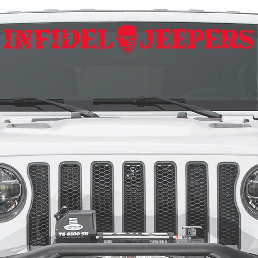 IJ Windshield Banners 3"x 36" (with Logo) Option A