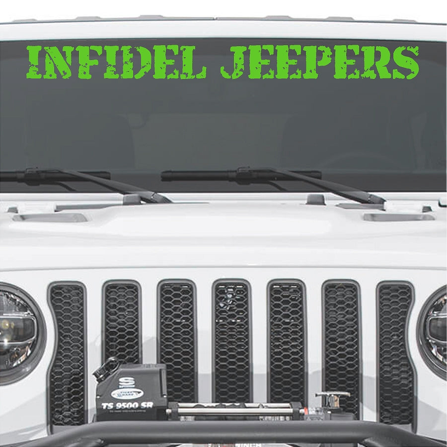 IJ Windshield Banners 3"x 36" Option B