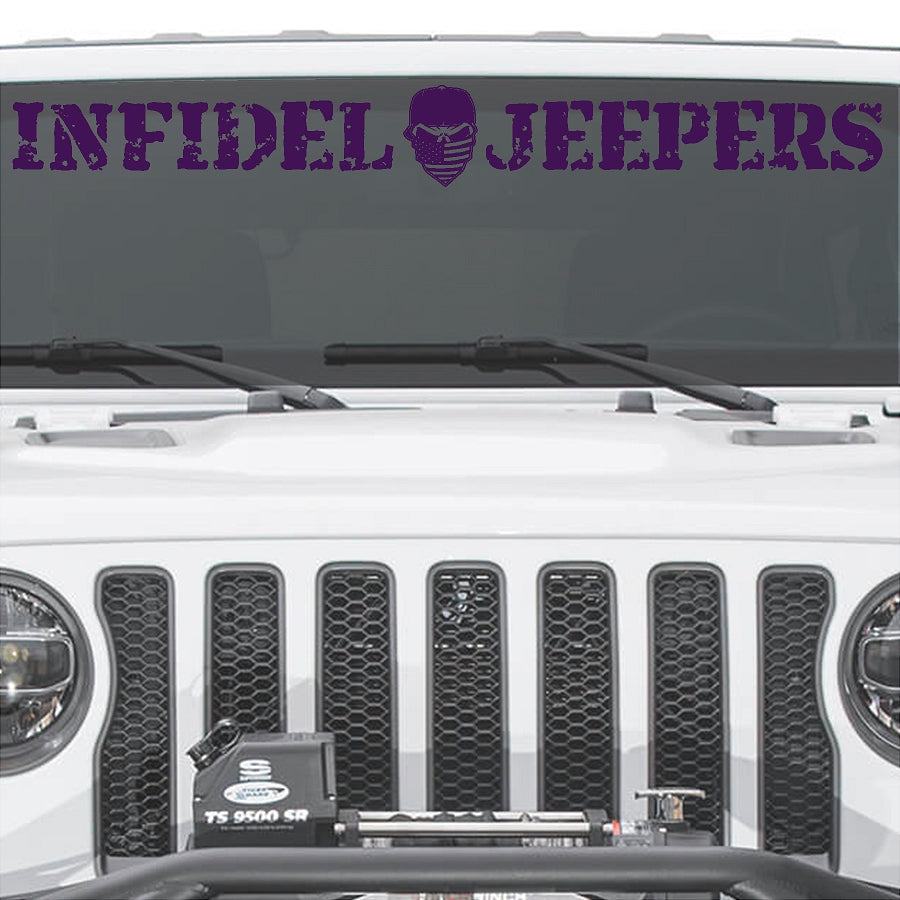 IJ Windshield Banners 3"x 36" (with Logo) Option A