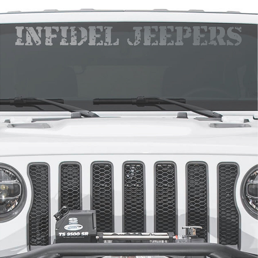 IJ Windshield Banners 3"x 36" Option B