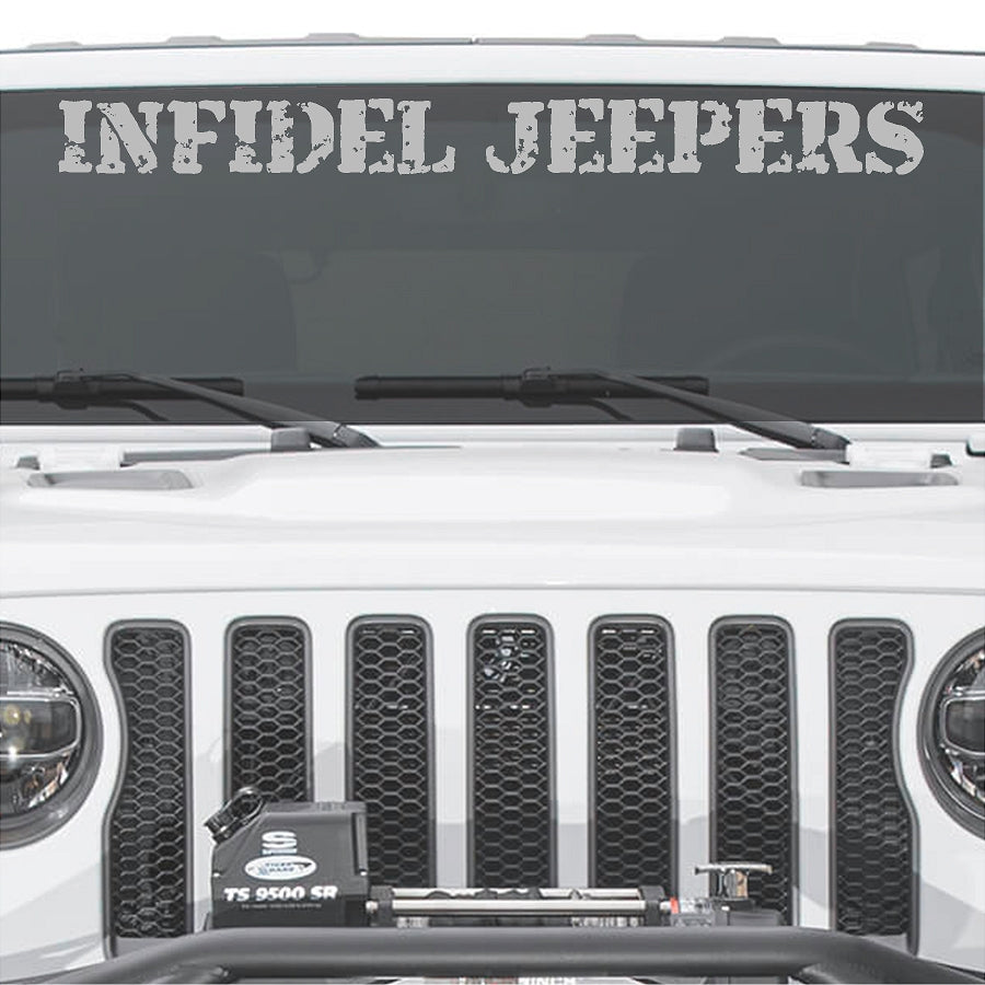 IJ Windshield Banners 3"x 36" Option B