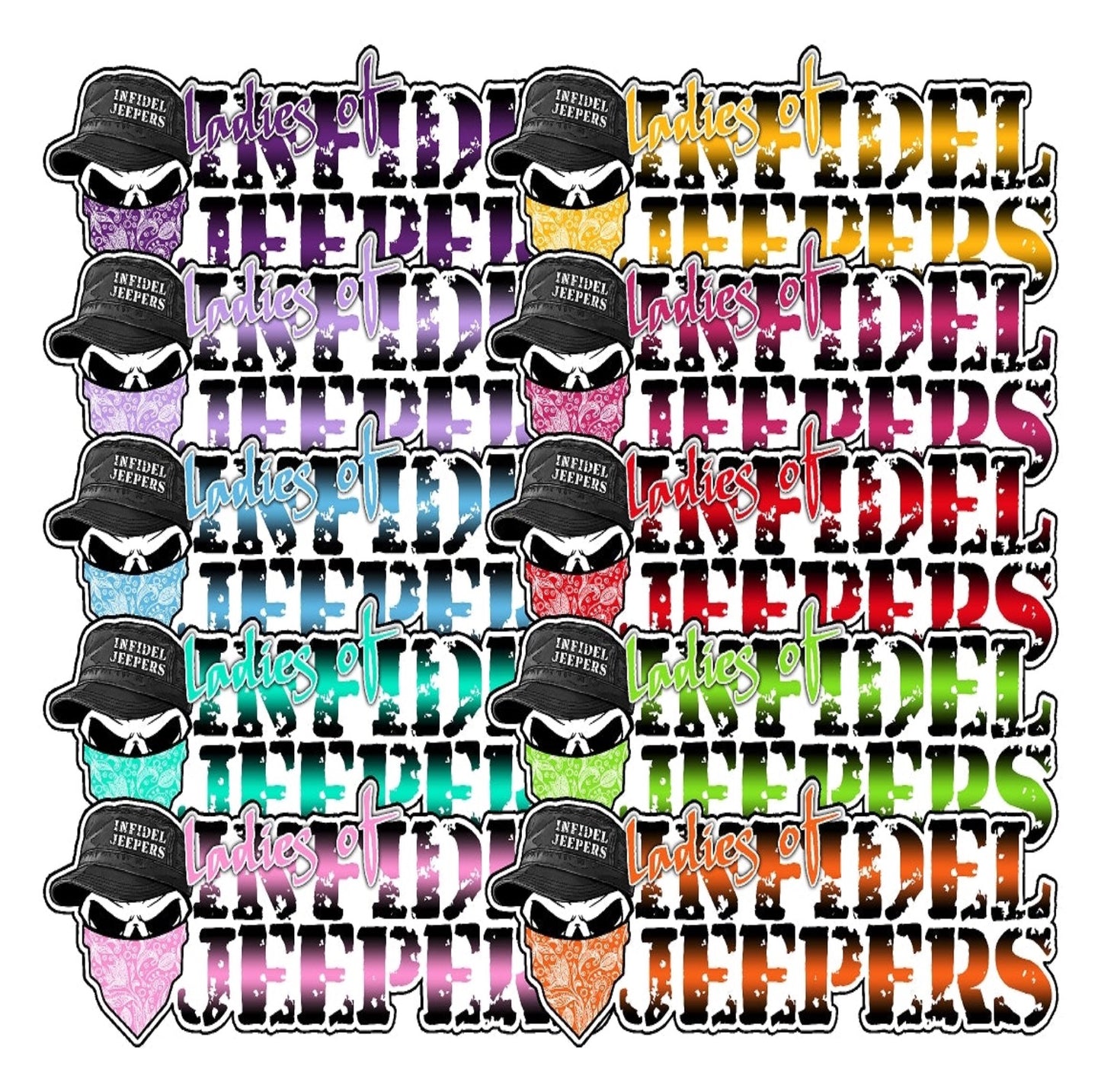 Ladies of IJ Decal 2” x 6”