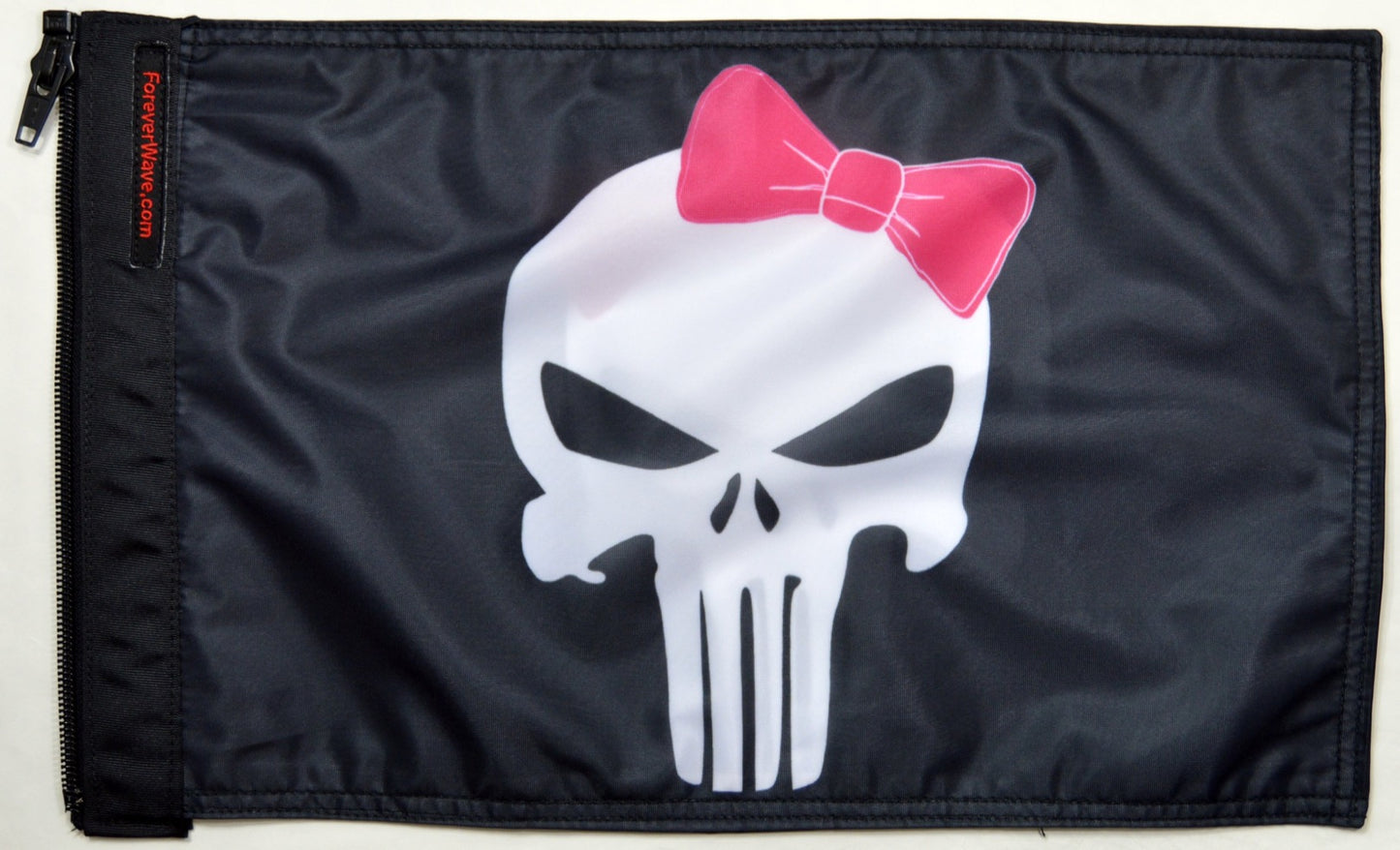 Punisher Pink Ribbon Flag Forever Wave 12”x18”