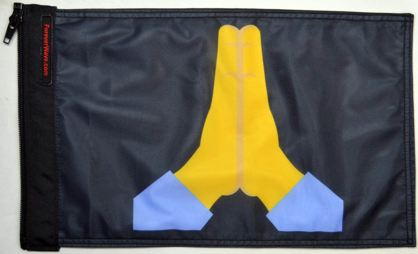 Emoji Praying Hands Flag Forever Wave 12”x18”