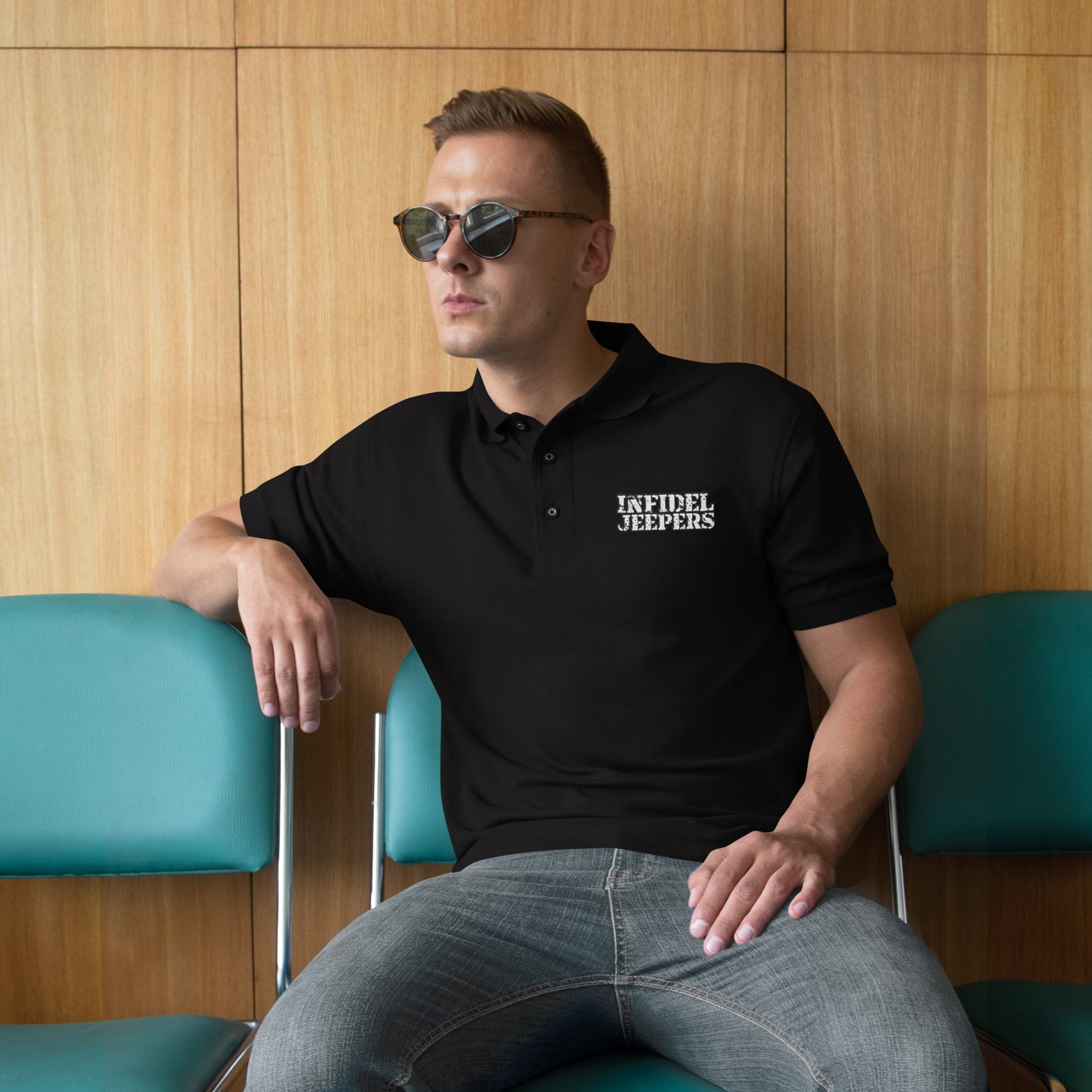 IJ Men's Premium Polo Embroidered