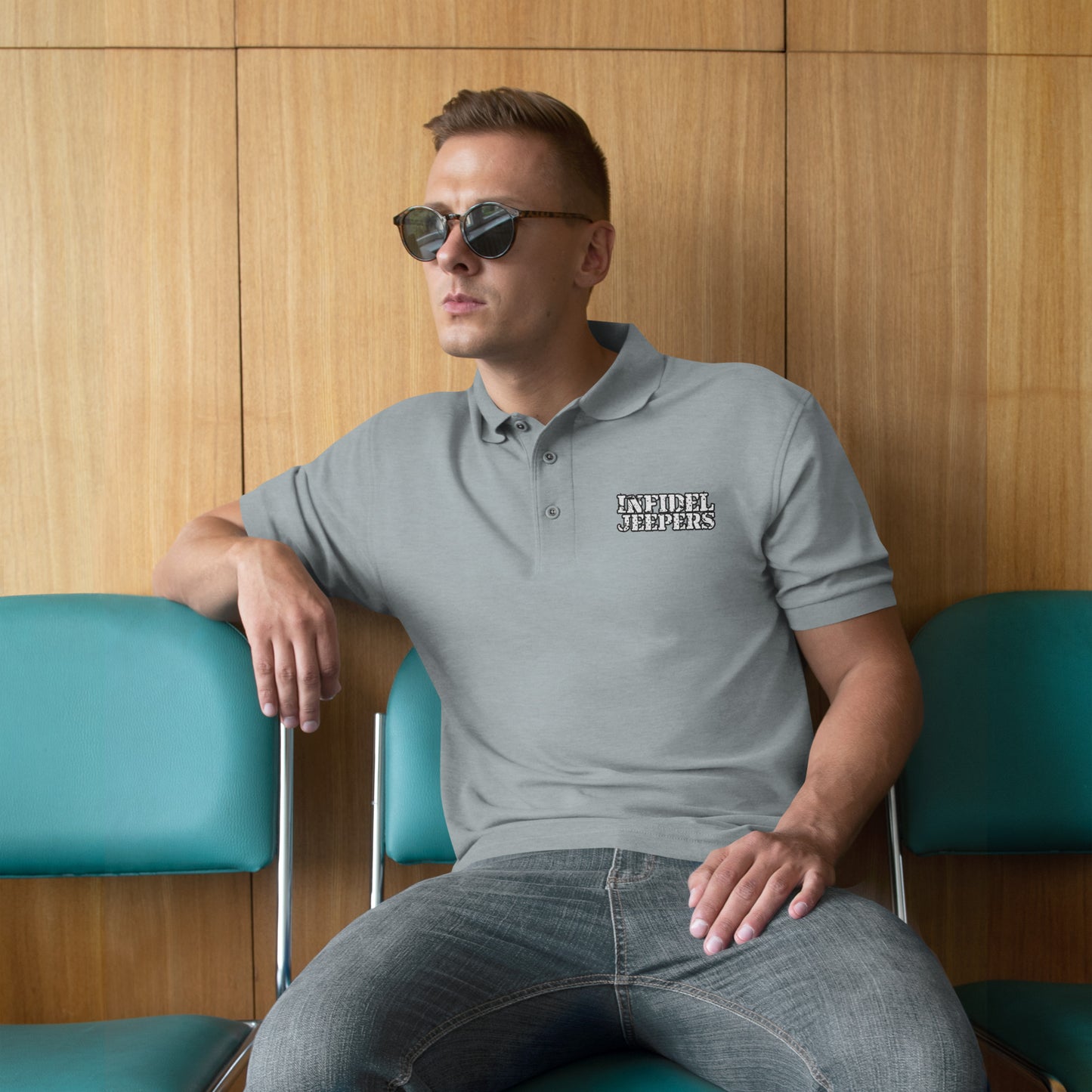 IJ Men's Premium Polo Embroidered