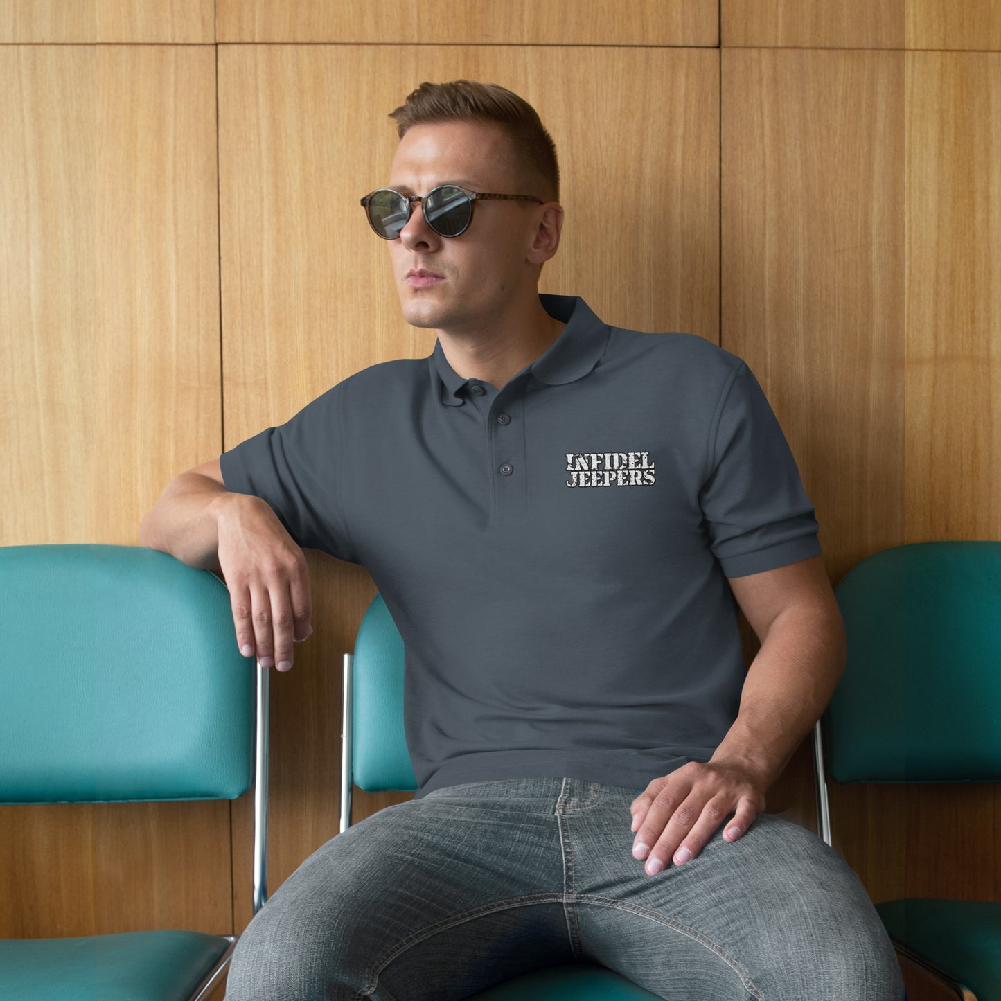 IJ Men's Premium Polo Embroidered