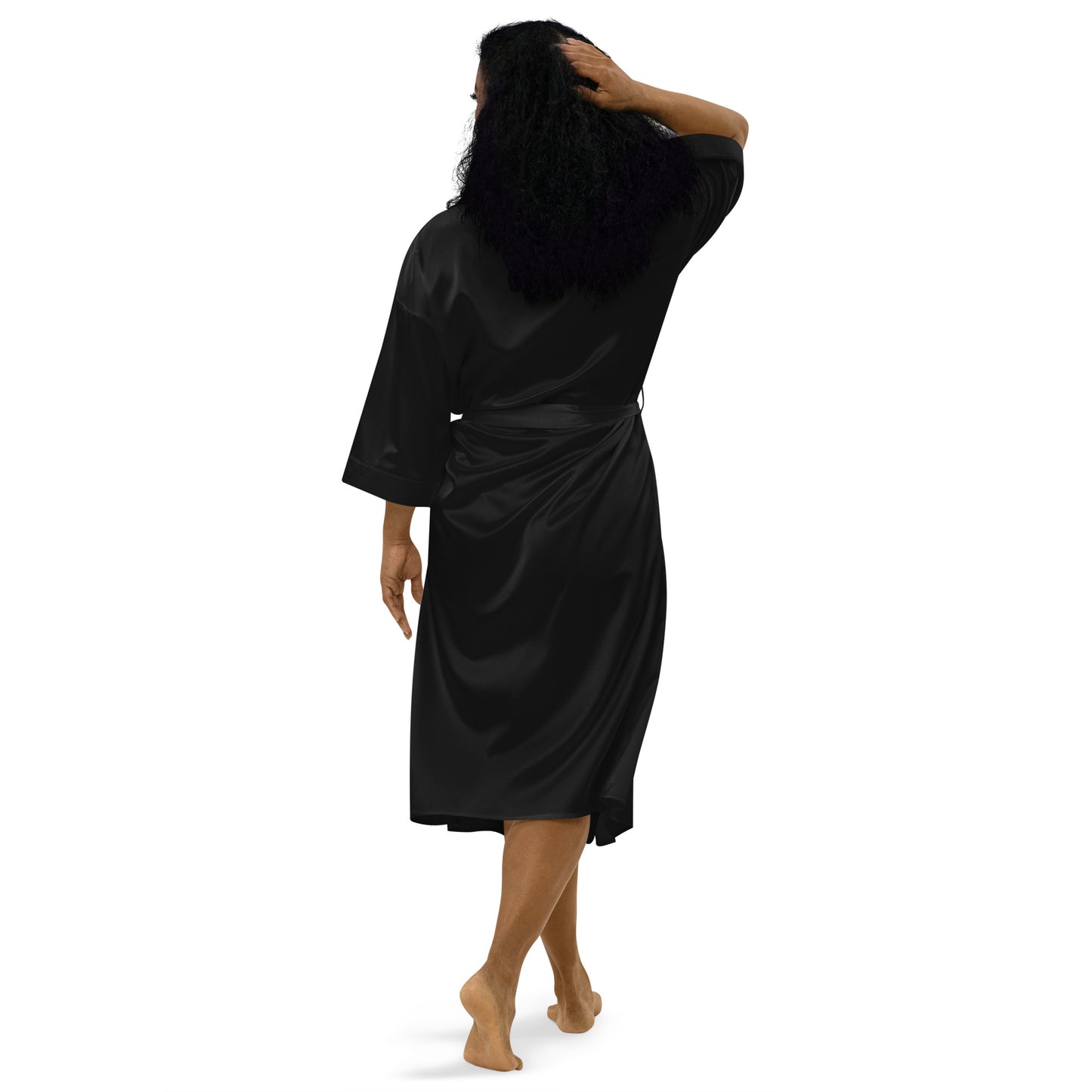IJ Satin Robe Embroidered