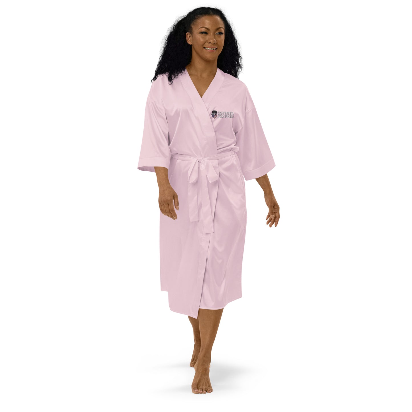 IJ Satin Robe Embroidered