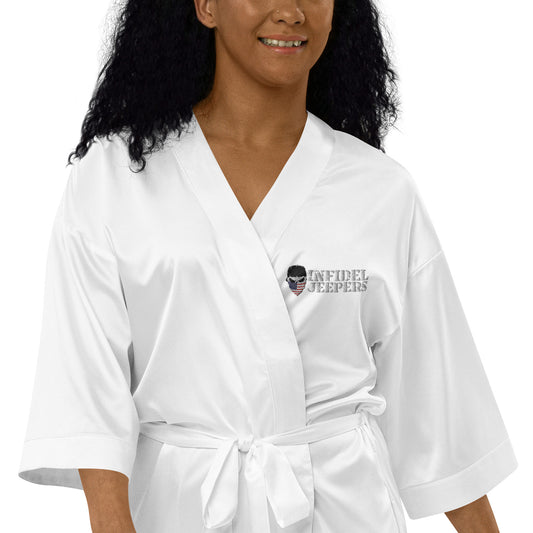 IJ Satin Robe Embroidered
