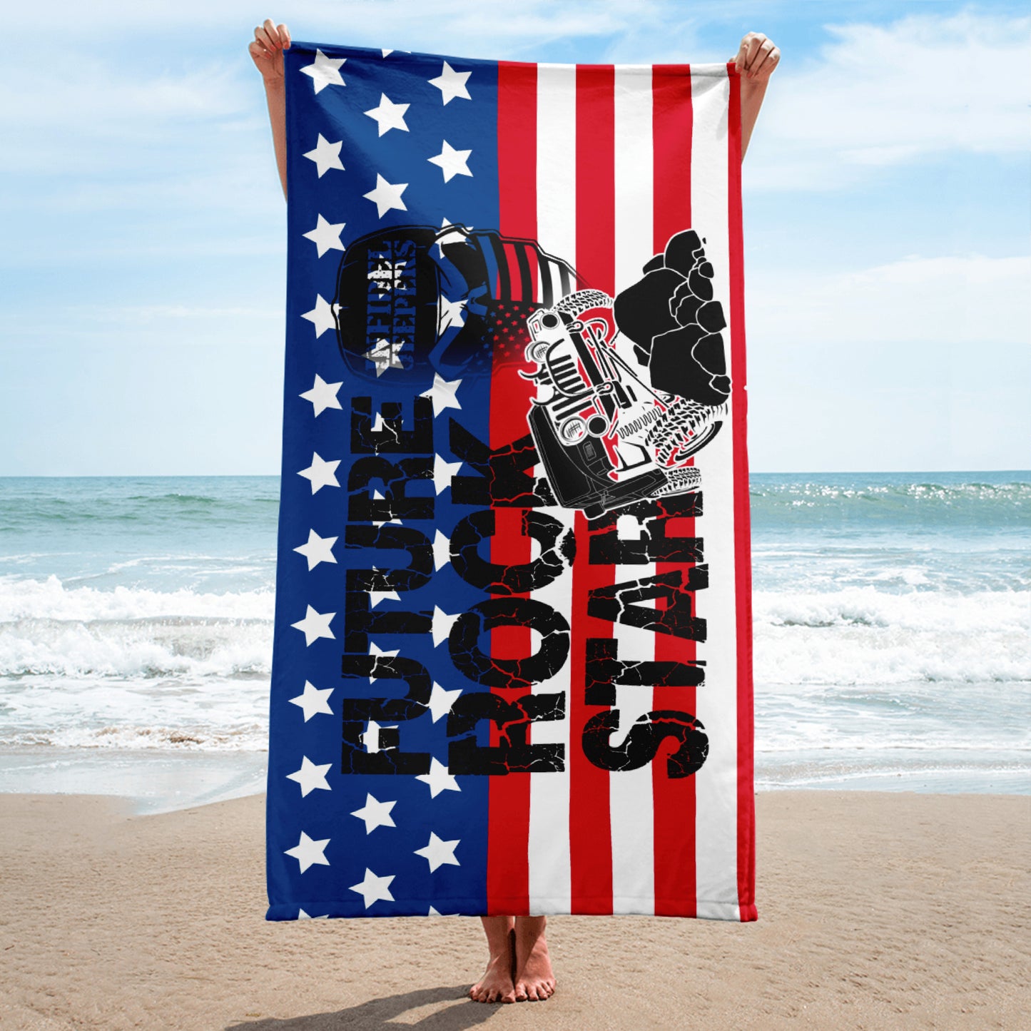 IJ Rock Star Beach Towel