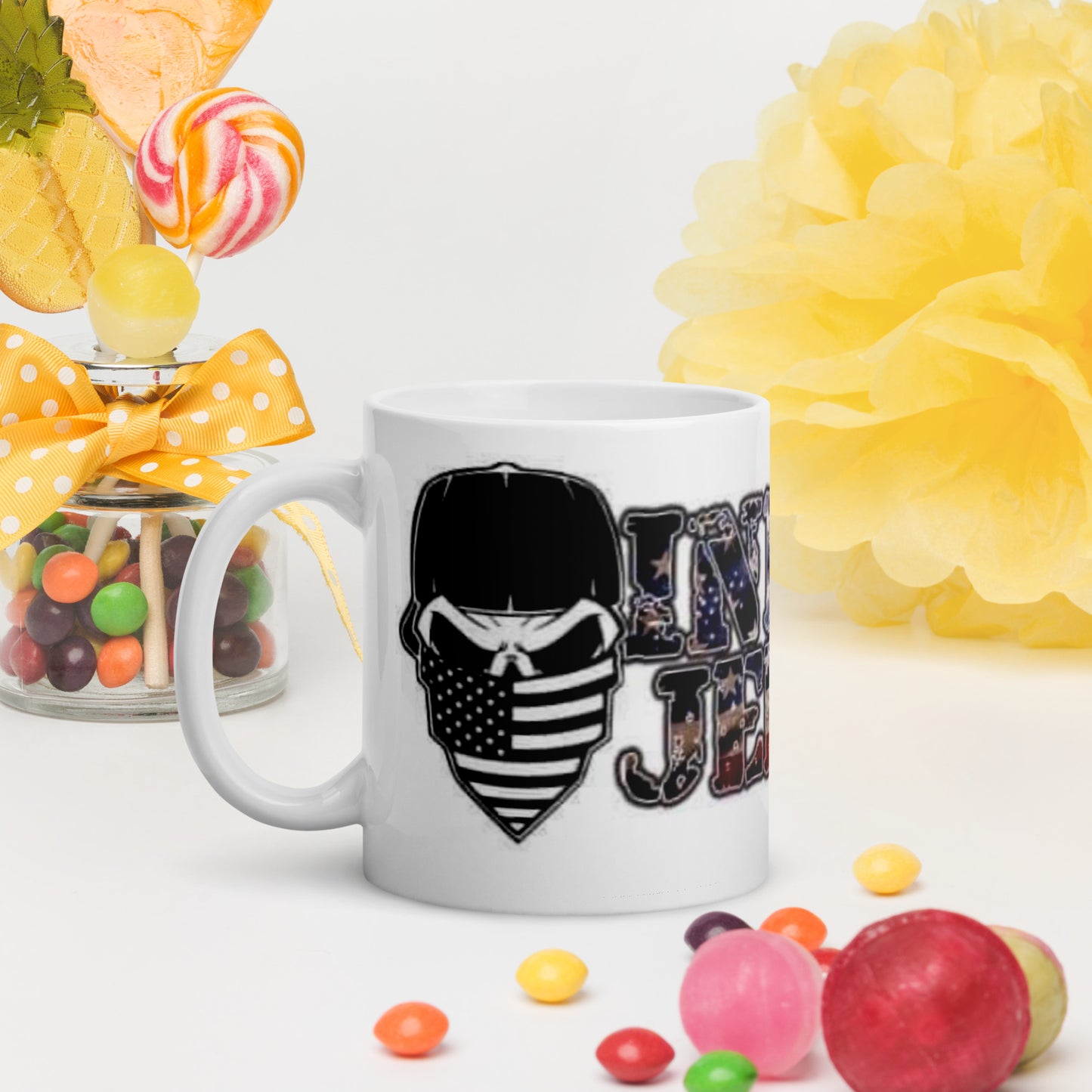 IJ White glossy mug