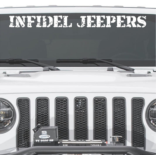 IJ Windshield Banners 3"x 36" Option B
