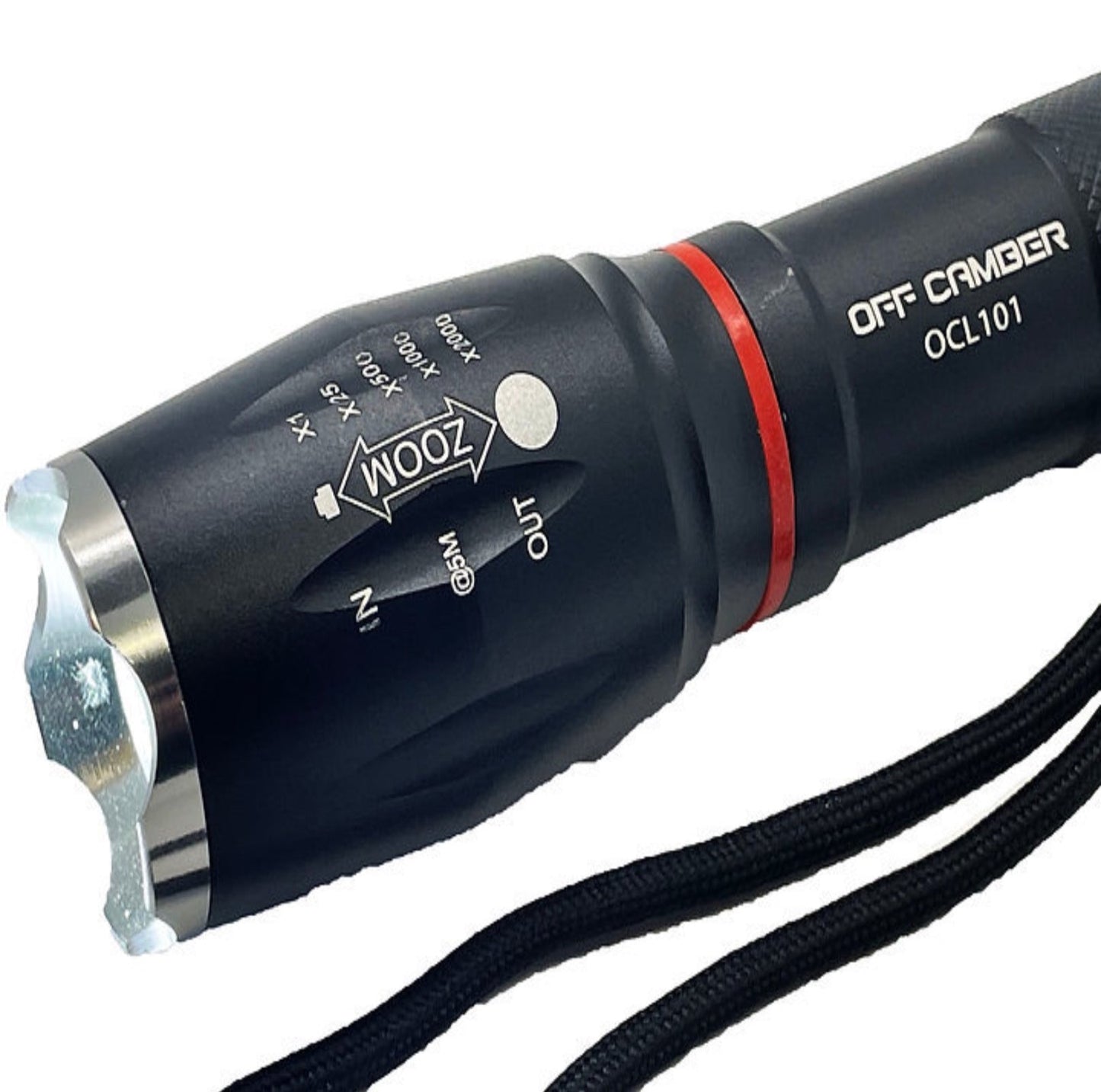 TAC-PRO Off Camber Lighting LED Flashlight Rechargeable USB