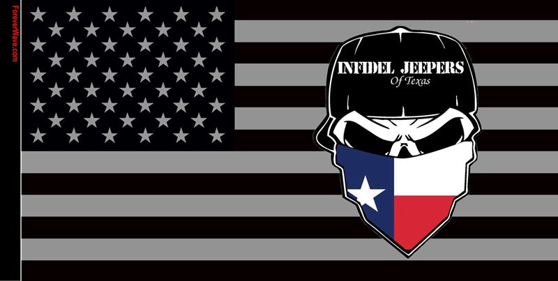 IJ Of Texas Flags Forever Wave 12”x18”