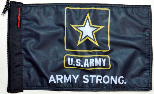 Army Strong Flag Forever Wave 12”x18”