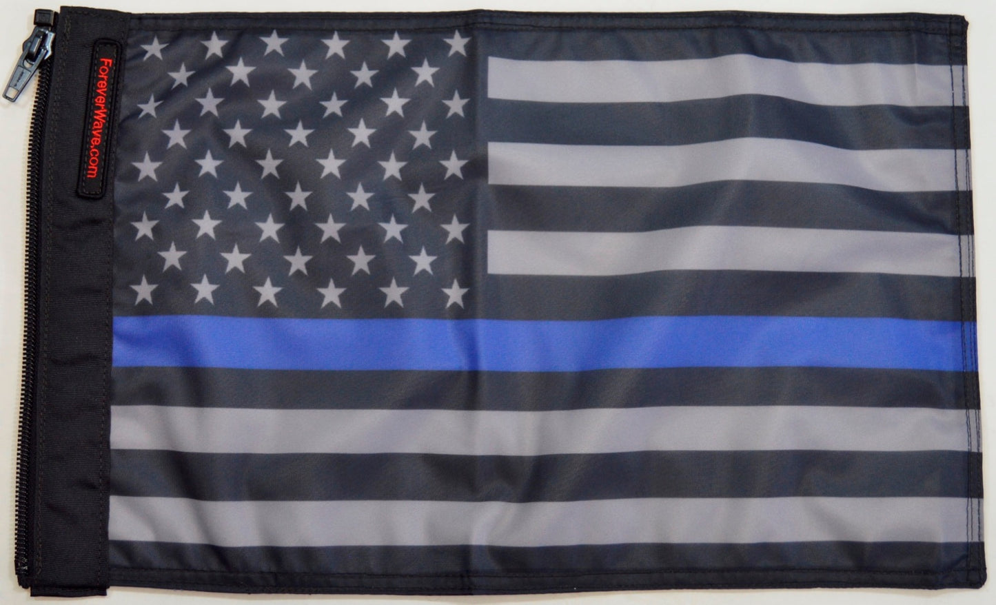USA Subdued Thin Blue Line Flag Forever Wave 12”x18”