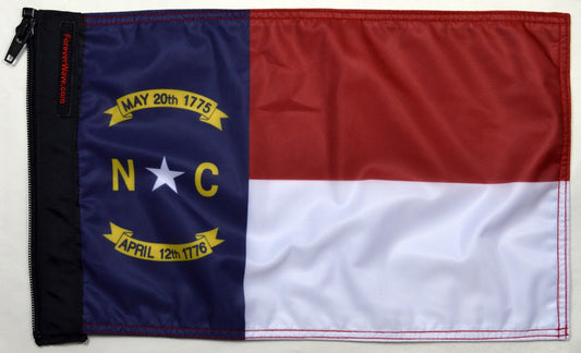 State Flag North Carolina Forever Wave 12”x18”
