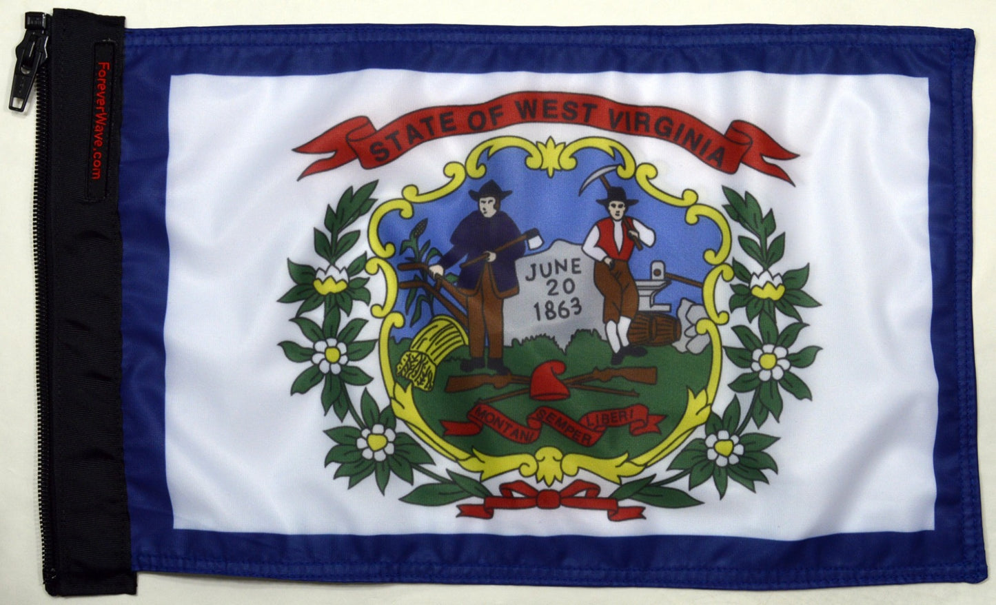 State Flag West Virginia Forever Wave 12”x18”
