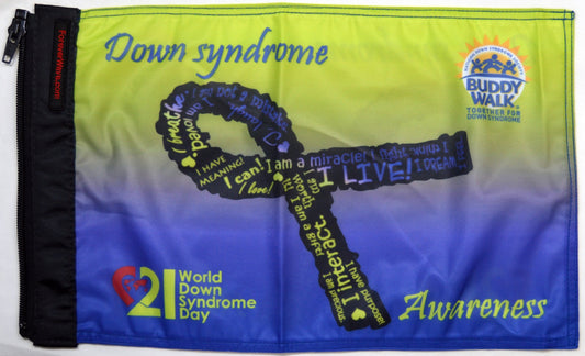 Down syndrome Awareness Flag Forever Wave 12”x18”