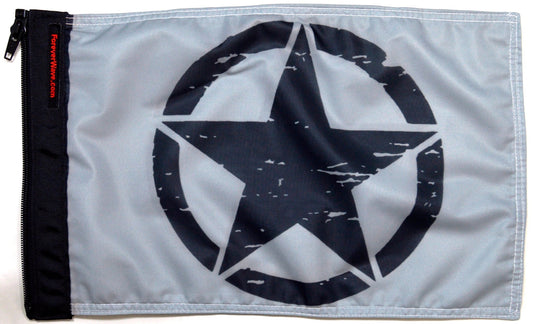 Oscar Mike Flag Forever Wave 12”x18”