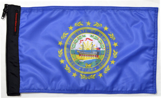 State Flag New Hampshire Forever Wave 12”x18”