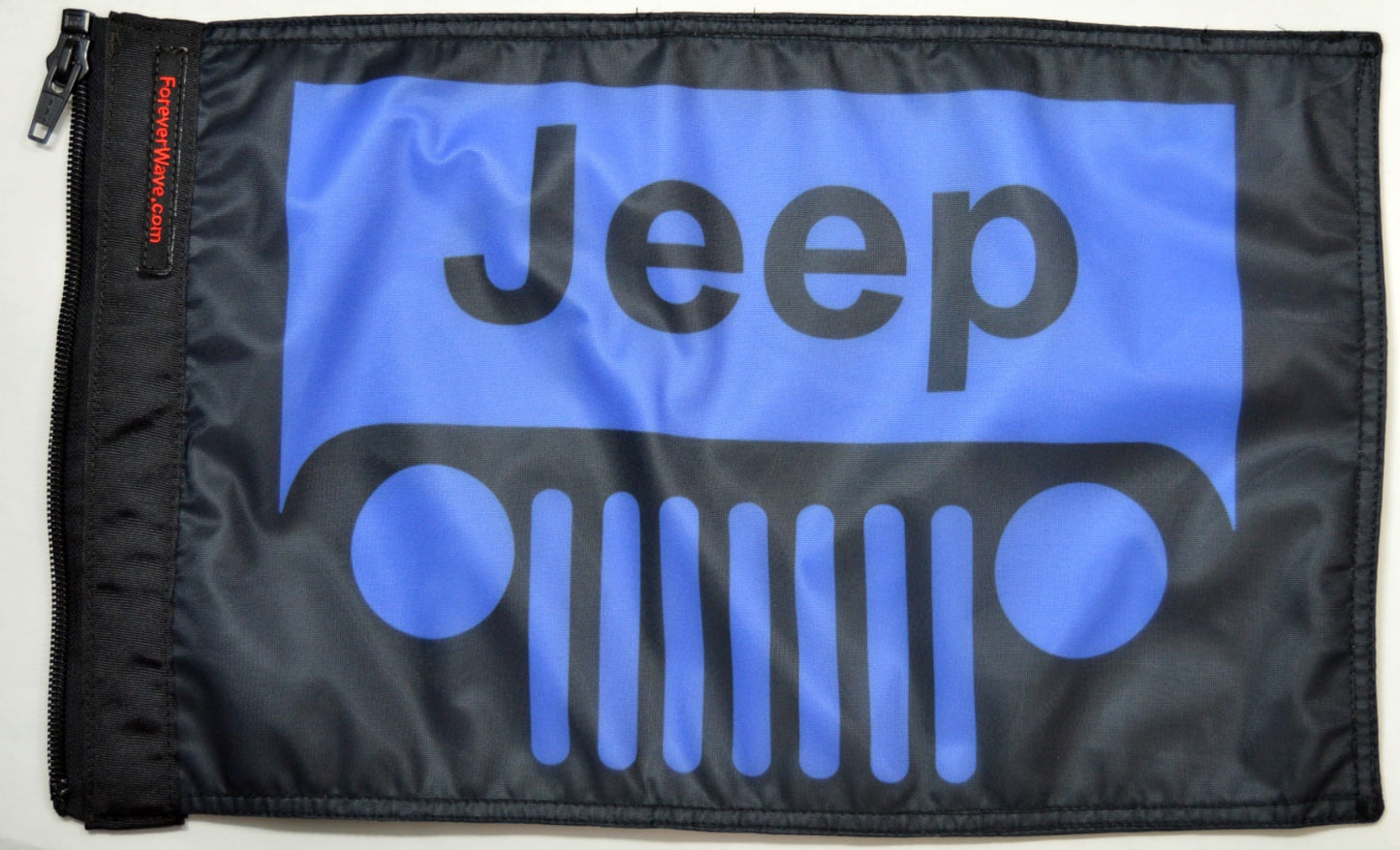Jeep Grill Flag Blue Forever Wave 12”x18”