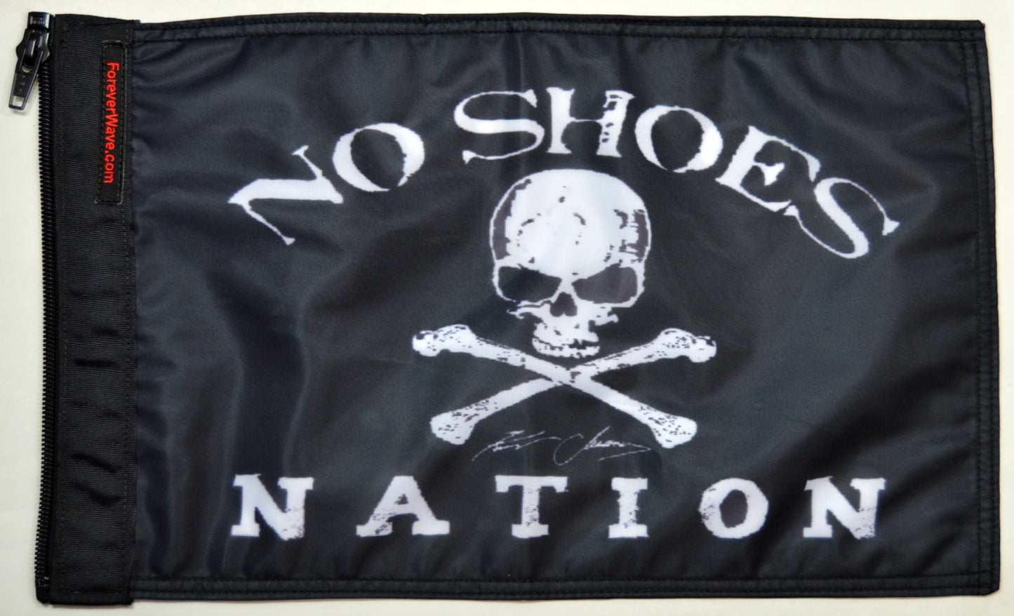 No Shoes Nation Flag Forever Wave 12”x18”
