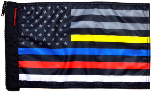 USA Subdued Protect The 3 Flag Forever Wave 12”x18”