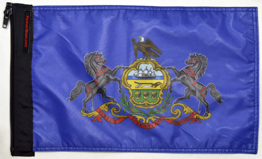 State Flag Pennsylviania Forever Wave 12”x18”