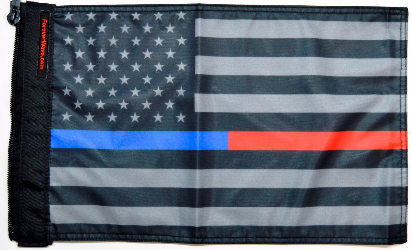 USA Subdued Thin Blue-Red Line Flag Forever Wave 12”x18”