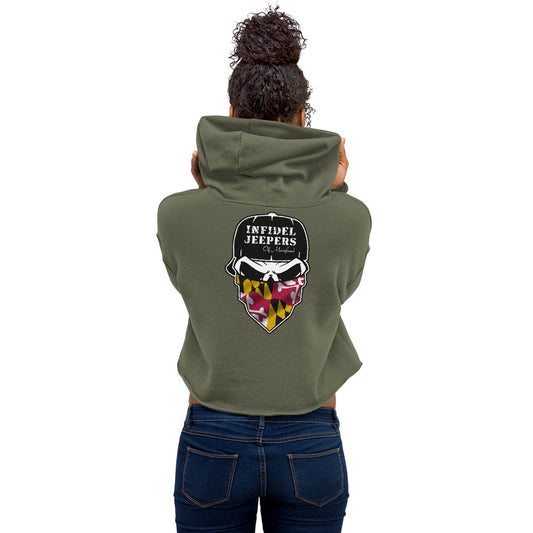 IJ of Maryland Ladies Crop Hoodie